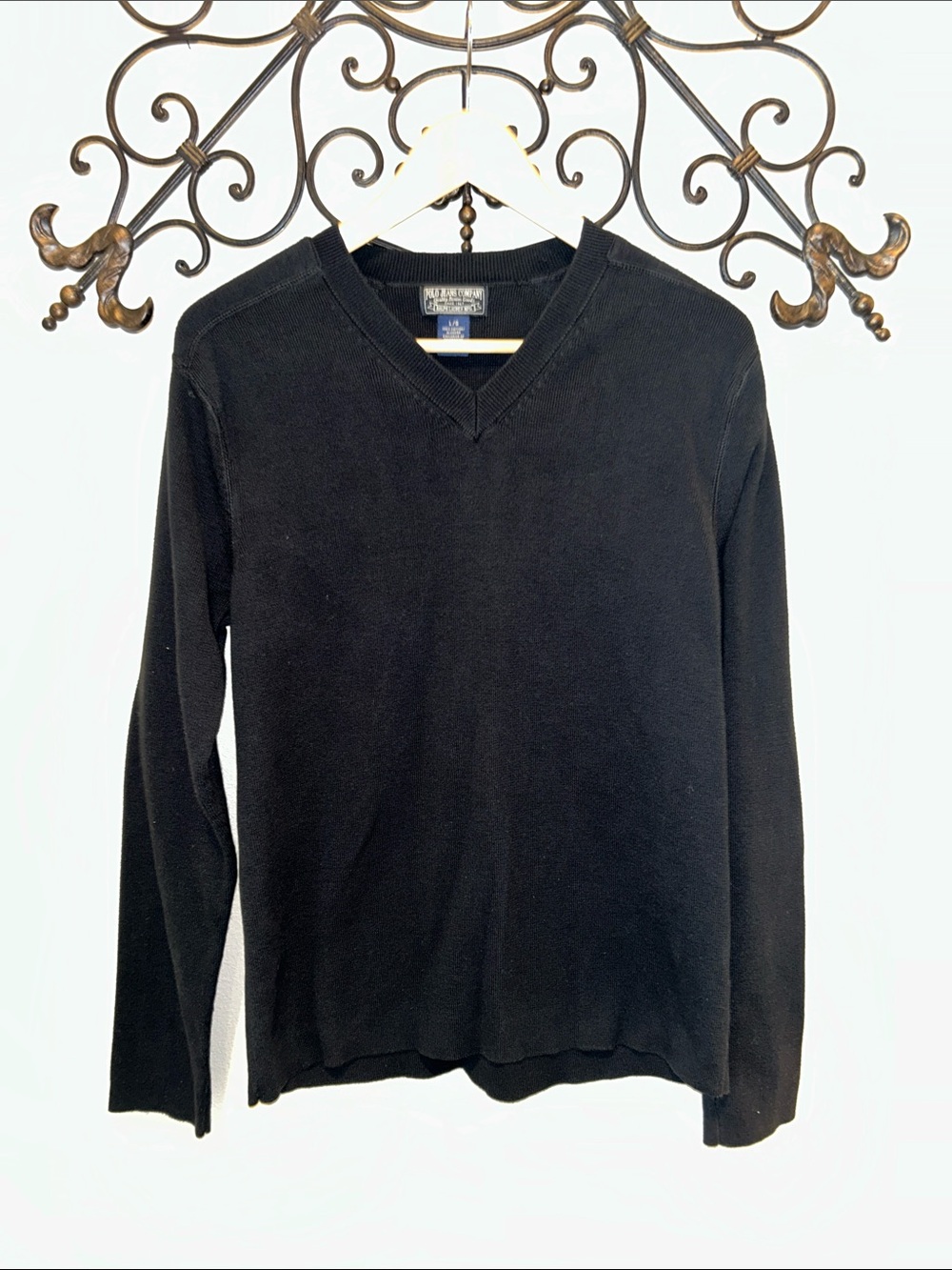 RALPH LAUREN MENS V-NECK SWEATER SIZE LARGE